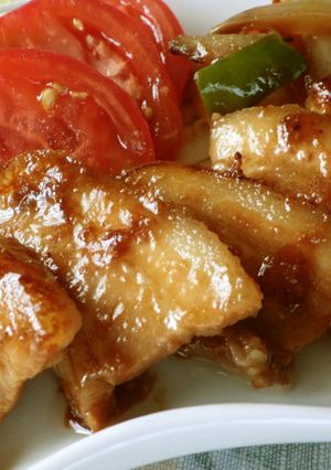 豚バラ甘辛酢焼き　息子のダイエット食-レシピのメイン写真