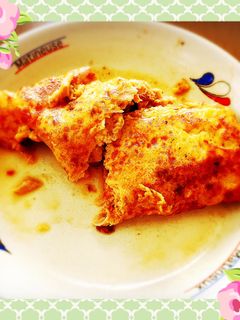 ボリューム満点!ツナとふりかけの厚焼き-レシピのメイン写真