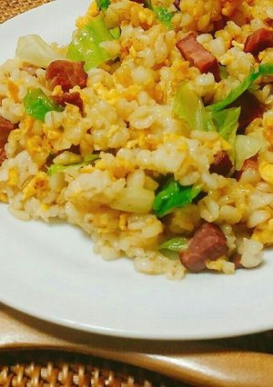 シャキシャキ♪レタスチャーハン-レシピのメイン写真