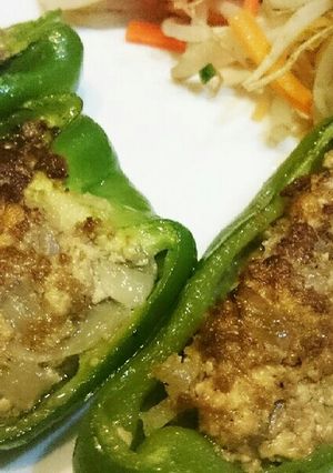 豆腐・チーズ入り肉詰めピーマン-レシピのメイン写真