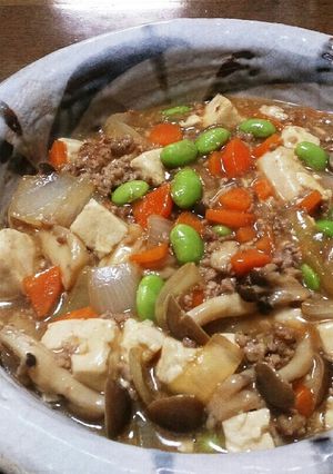 “給食の”豆腐の中華煮-レシピのメイン写真