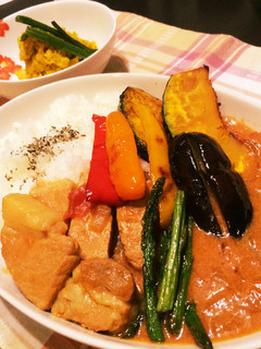 こだわり!夏野菜のポークカレー!-レシピのメイン写真