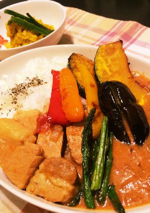 こだわり！夏野菜のポークカレー！-レシピのメイン写真