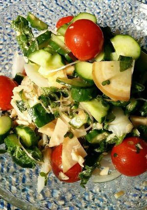 酢生姜アレンジ☆香味野菜のやみつきサラダ-レシピのメイン写真