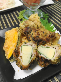 たけのこと豚肉の梅しそ巻き揚げ-レシピのメイン写真