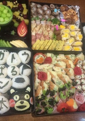 くまモン運動会お弁当 ご支援ありがとう-レシピのメイン写真