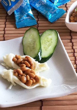 全部食べられる♪モッツァレラでわら納豆-レシピのメイン写真