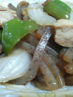 こんにゃくぽん酢炒め(副菜)-レシピのメイン写真