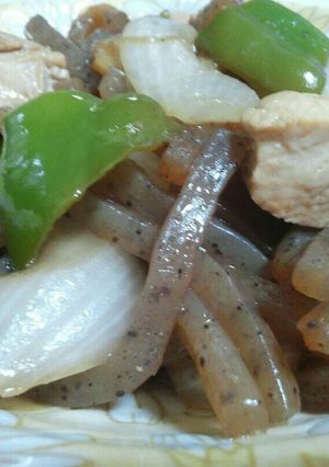 こんにゃくぽん酢炒め(副菜)-レシピのメイン写真