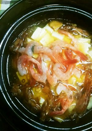 簡単＆絶品！甘エビと豆腐DEアヒージョ♪-レシピのメイン写真