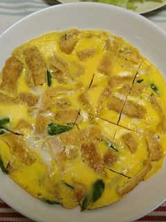 サヤインゲンと油揚げの卵とじ-レシピのメイン写真