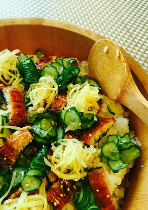 話題入り☆あっさり食べたい鰻のちらし寿司-レシピのメイン写真