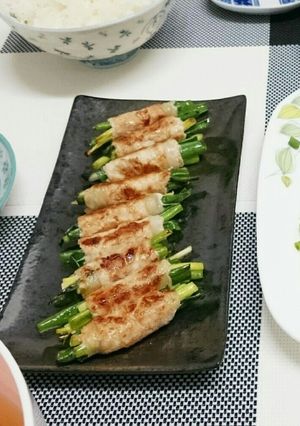 さっぱりシンプルに！豚肉の青ネギ巻♡-レシピのメイン写真