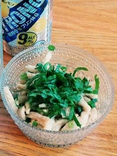 超簡単!大葉が香る鶏皮ぽん酢-レシピのメイン写真