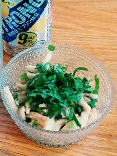 超簡単!大葉が香る鶏皮ぽん酢-レシピのメイン写真