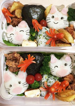 ノンタンおにぎりの行楽弁当-レシピのメイン写真