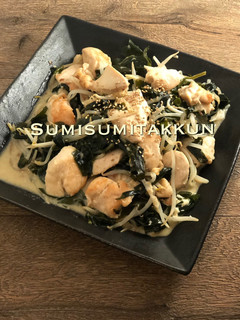 節約♪簡単‼︎胸肉とモヤシの梅ポン炒め☆-レシピのメイン写真