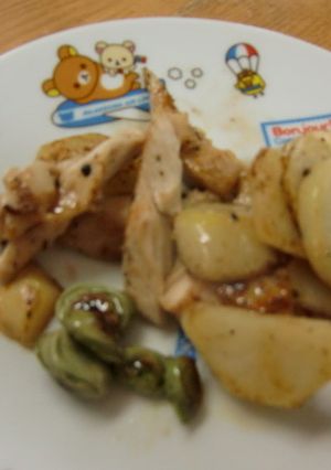 ソラマメとじゃがいもの炒め物-レシピのメイン写真