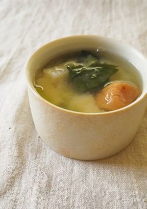 梅こんぶmisoスープ-レシピのメイン写真