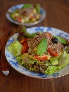 肉そぼろのエスニック風サラダ-レシピのメイン写真