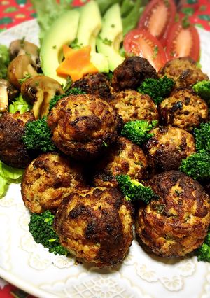 カレー味レバペを使ってレバーミートボール-レシピのメイン写真