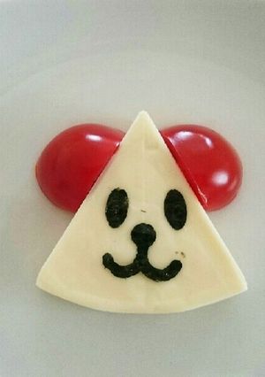 6Pチーズでミニトマ犬-レシピのメイン写真
