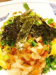 【低糖質おつまみ】オムレツ?とおろし納豆-レシピのメイン写真