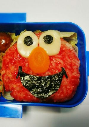 キャラ弁、エルモ-レシピのメイン写真