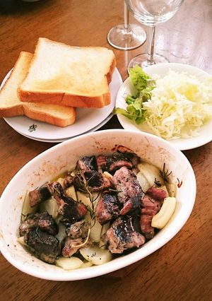 マグロの血合いのアヒージョ風-レシピのメイン写真