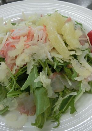 魚貝サラダのための簡単ドレッシング-レシピのメイン写真