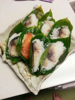 包まない柿の葉寿し-レシピのメイン写真