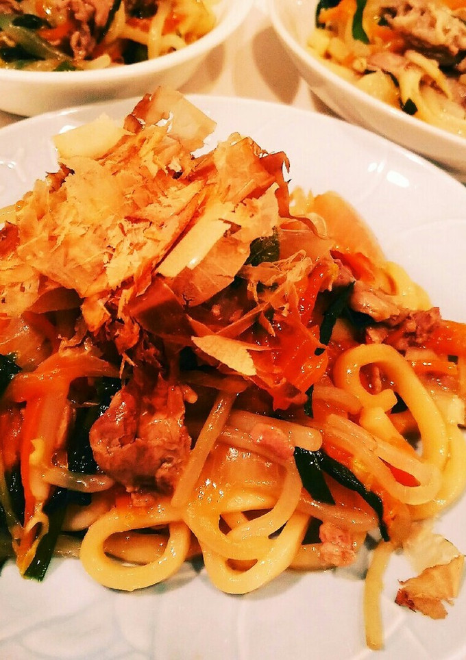 冷凍うどんとめんつゆで☆焼きうどん-レシピのメイン写真