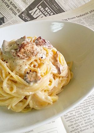 生クリームなしでポルチーニクリームパスタ-レシピのメイン写真
