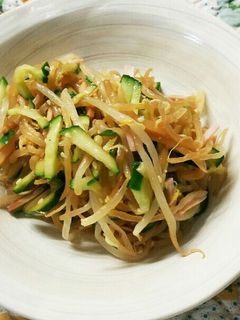 まなまゆへ♪もやしの中華サラダ-レシピのメイン写真