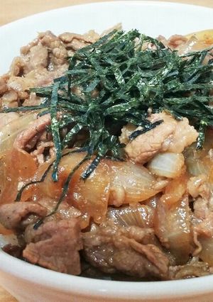 簡単!ガッツリ焼き牛丼!-レシピのメイン写真