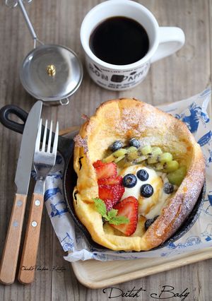 スキレットでさくふわしと♡ダッチベイビー-レシピのメイン写真