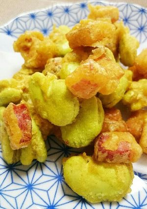そら豆とベーコンのカレー天ぷら-レシピのメイン写真