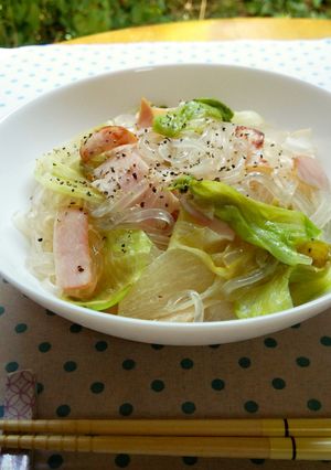 レタスと春雨のミルク煮-レシピのメイン写真