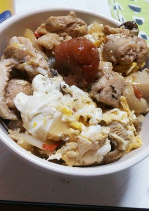梅でさっぱり親子丼-レシピのメイン写真