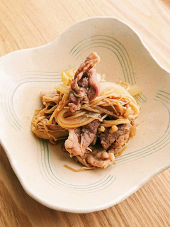 フライパンde重ねて×重ねて♪豚丼☆牛丼-レシピのメイン写真