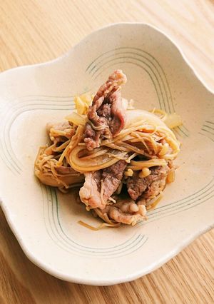 フライパンde重ねて×重ねて♪豚丼☆牛丼-レシピのメイン写真