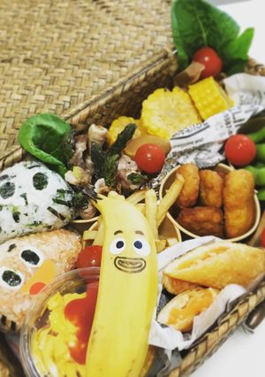 遠足運動会に！おかしなガムボールキャラ弁-レシピのメイン写真