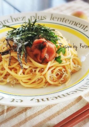南高梅と釜揚げしらすのワンポットパスタ-レシピのメイン写真