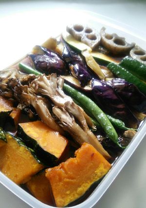 もりもり食べよ!夏野菜の揚げびたし-レシピのメイン写真