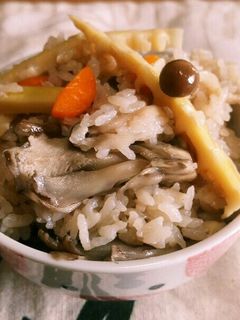 簡単!はちくとキノコの炊き込みご飯-レシピのメイン写真