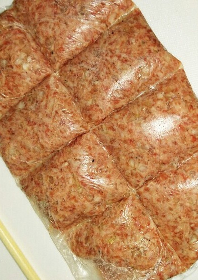 合挽き肉の冷凍保存-レシピのメイン写真