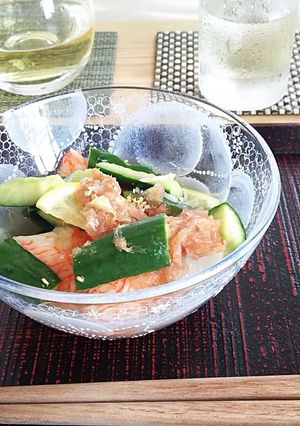 キュウリと蟹もどきの酢の物-レシピのメイン写真