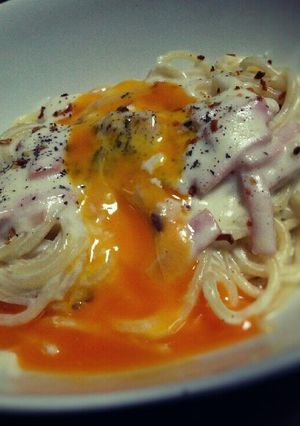 生パスタのカルボナーラ-レシピのメイン写真