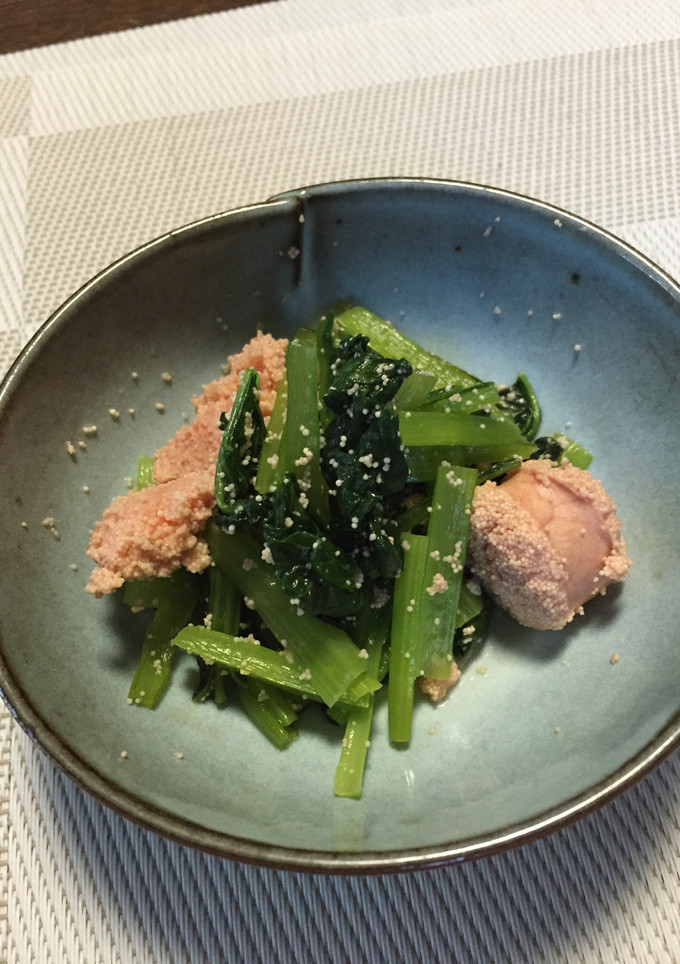 たらこと小松菜の炒め煮-レシピのメイン写真