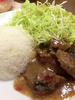 ワンプレート☆牛の甘辛角煮丼-レシピのメイン写真